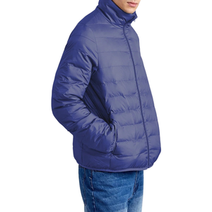 Urban Streetwear Down Puffer Jacket para hombre-Premium Polyester Shell Cremallera ajustable para estilos inspirados en Hip-Hop - Product Image 4