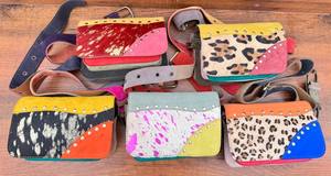 Nouveau sac de taille en cuir recyclé fait à la main occidental avec ceinture réglable Unique Style Vintage Festival Fanny Pack sac de taille de hanche - Product Image 6