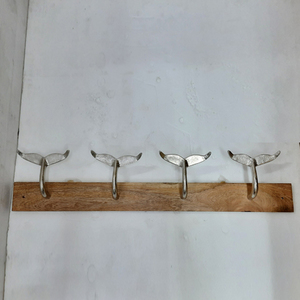 Accessoires muraux en bois et aluminium pour salle de bain, salon, chambre, bureau, cuisine, porte, crochet de suspension, caractéristique durable - Product Image 5