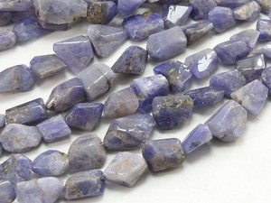 Cuentas de piedra suelta facetadas de tanzanita azul, caída de 8 pulgadas, cristal ovalado hecho a mano de 10-15MM de largo para la fabricación de joyas - Product Image 4