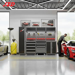 Estación DE TRABAJO DE GARAJE Banco DE TRABAJO modular Gabinete de herramientas Gabinete de taller Cofre de herramientas de acero Banco DE TRABAJO Almacenamiento de servicio pesado Gabinete de garaje - Product Image 1