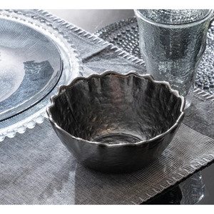 Bol décoratif en aluminium argenté de qualité supérieure Vaisselle classique pour la maison Bol de service alimentaire pour fruits secs Dates Bol à fruits secs - Product Image 1