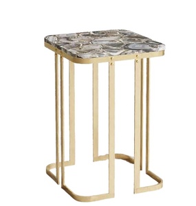 Dessus de table basse en pierre précieuse d'agate design de ferme moderne traditionnel pour la maison usage intérieur salle à manger salon cuisine chambre à coucher - Product Image 2
