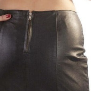 Leather Mini <b>Skirt</b> Women Black <b>High</b> <b>Waist</b> Fitted Fetish Clubwear <b>Pencil</b> Style <b>Skirt</b> - Product Image 6
