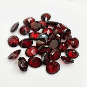 Pierre précieuse naturelle de haute qualité Mehrajudin Gems, grenat rouge, pierre précieuse en vrac, taille ovale brillante, couleur rouge sang, évaluée par une tierce partie - Product Image 3