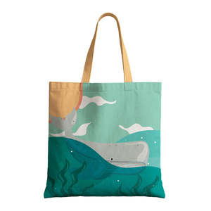 Handmade Portable Ocean Theme Tote <b>Bag</b> with Zippered Closure Customizable Logo Made <b>Straw</b> Polyester Lining for Summer Spring Use - Product Image 5