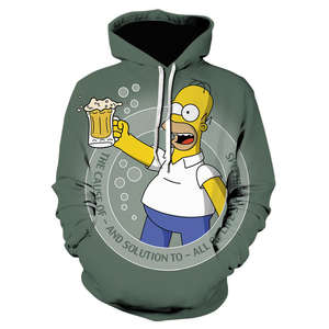 เสื้อฮู้ดพิมพ์ลายซับลิเมชันโอเวอร์ไซส์ดีไซน์แฟชั่น - Product Image 1