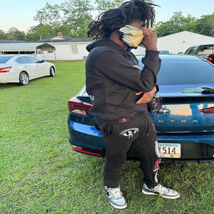 Conjunto de Sudadera con Capucha de Felpa de Algodón Grueso, 400-460GSM, Sudadera con Capucha y Pantalones Deportivos con Logotipo Bordado Premium - Product Image 5