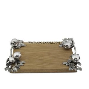 Utensilios de Mesa de la mejor calidad, accesorios de cocina, Bandejas para servir alimentos, Juego de 3 tamaños diferentes, bandejas de comida de madera con forma personalizada - Product Image 4