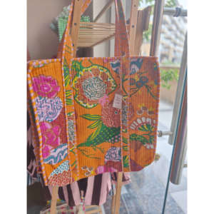 Grand sac fourre-tout en toile brodée avec fermeture éclair à pompon, couleur unie, portable pour toutes les saisons - Product Image 2