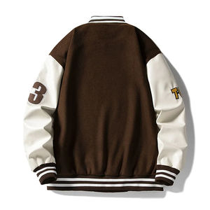 Vestes personnalisées pour hommes 2025 Nouvel uniforme de baseball américain brodé Vestes de couture d'automne élégantes - Product Image 6