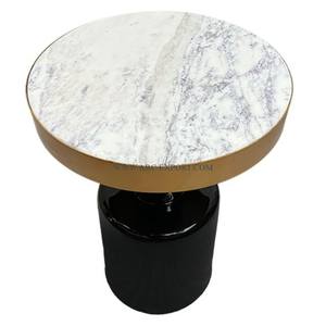 Table basse en laiton de forme ronde design antique Table basse de grande taille en verre de qualité supérieure avec cadre en métal Table de meubles de maison à vendre - Product Image 6