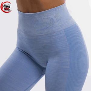 Pantalon de yoga en satin unique pour femme Meilleur legging de fitness avec logo personnalisable à la taille - Product Image 5