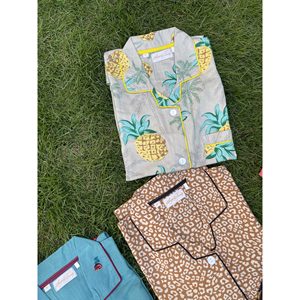 Ropa de dormir con estampado de piña para mujer Ropa de dormir cómoda sin pellizcos - Product Image 4