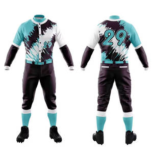 Proveedor directo de fábrica, venta al por mayor, uniforme de béisbol de nuevo estilo, uniforme de béisbol de manga corta para hombres - Product Image 1