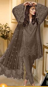 2022 Venta caliente pakistaní indio gasa trabajo a mano bordado Salwar Kameez traje de boda Formal para ocasiones especiales - Product Image 5