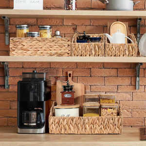 Cesta de almacenamiento de jacinto de agua tejida a mano de alta calidad al por mayor para la decoración del hogar del baño hecha directamente en Vietnam - Product Image 2