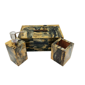 Conjunto de organizador de baño de resina ecológico, bandejas de almacenamiento de ducha y encimera modernas, venta al por mayor a granel - Product Image 4