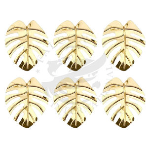 Rond de serviette unique Rond de serviette fantaisie pour la maison Hôtels et restaurants Décoration de table de mariage Rond de serviette en bois de cerf en aluminium décoratif - Product Image 3