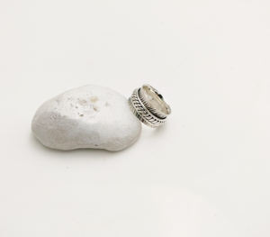 Vente chaude À La Main 925 En Argent Sterling Bohême Style Spinner Bande Anneaux Femmes Lunette Réglage Anti-Anxiété Bijoux De Fête De Mariage - Product Image 1