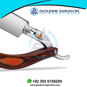 Maquinilla de afeitar manual con mango de secoya, maquinilla de afeitar para hombres, maquinilla de afeitar profesional, corte de pelo, cuchilla de afeitar tipo cuchilla de afeitar - Product Image 3