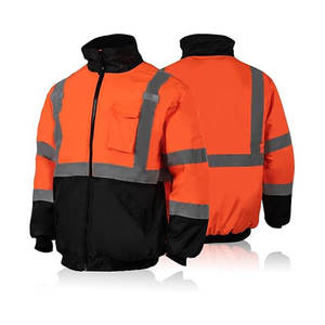 Uniforme de trabajo de poliéster de alta calidad con capucha Super Visible Hivis reflectante seguridad sudadera chaqueta al por mayor alta térmica - Product Image 1