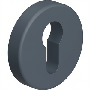 HEWI 306.23PBKN 99 Rosette en plastique pour clé 99, épaisseur 10,5 mm, ronde pour porte-clés ronds - Product Image 3