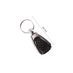 Llavero de carbono con inserción cromada - Product Image 2