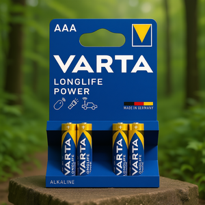 แบตเตอรี่อัลคาไลน์ วาร์ต้า ลองไลฟ์ พาวเวอร์ ขนาด AAA 1.5V แพ็ค 4 ก้อน ผลิตในเยอรมนี - Product Image 3