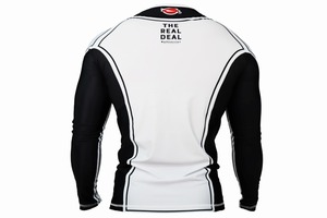 ชุดรัดกล้ามเนื้อ MMA ปี 2026 เป็นมิตรกับสิ่งแวดล้อม UPF50+ ระบายอากาศได้ดี แขนสั้น พิมพ์ลายด้วยความร้อน ขายส่งแบบกำหนดเองได้ - Product Image 6