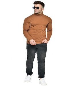 Camisetas de moda de invierno de talla grande para hombre, Jersey cómodo de alta calidad 220 GSM, logotipo de Color personalizable ecológico, cuello redondo - Product Image 1