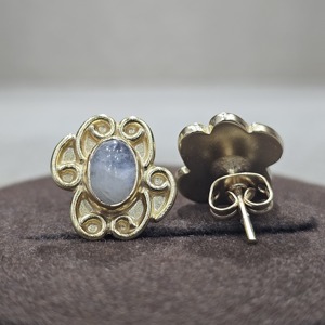 Boucles d'oreilles en pierre de lune arc-en-ciel en argent sterling 925 excellente qualité plaqué or concepteur fait à la main pour fiançailles ou cadeau de mariage - Product Image 1