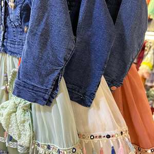 เด็กใหม่ 2024 แฟชั่นโค้ตพร้อมแจ็คเก็ตยีนส์ล่าสุดสวมชุดเด็กพร้อมกระเป๋าถือ - Product Image 6