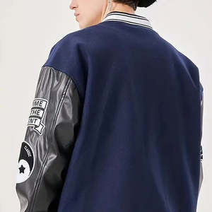 เสื้อแจ็คเก็ตวาร์ซิตี้สไตล์นักศึกษา ราคาขายส่ง รับผลิตแบบ OEM ดีไซน์ระบายอากาศ แห้งเร็ว คุณภาพสูง สำหรับขาย - Product Image 2