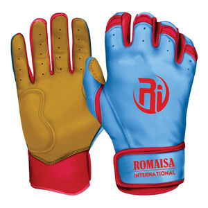 Guantes de Bateo de Béisbol Deportivos Personalizados de Alta Calidad, Cómodos, Ligeros, Transpirables, con Cierre de Velcro de Spandex/Nylon - Product Image 1