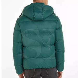 Chaqueta de Plumón Casual Premium para Hombre, Chaqueta de Invierno Impermeable con Capucha y Cierre de Cremallera Ajustable - Product Image 4