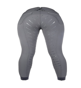 Pantalones de montar a caballo con agarre de silicona para mujer, calzas ecuestres de asiento completo - Product Image 4