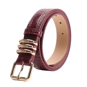 Ceinture en cuir véritable pour homme, design marron, épaisseur 3,5 mm, en alliage de zinc, personnalisable en gros (OEM) - Product Image 2