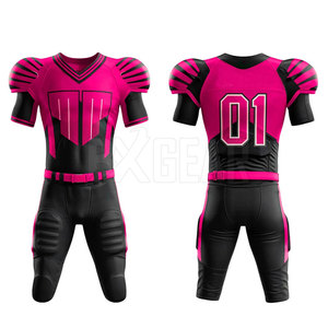 Uniforme de football américain le plus vendu avec logo personnalisé et nom fabriqué à partir de tissu en polyester adapté à l'équipe - Product Image 1