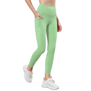 Chaud en stock Gym Compression Leggings respirant taille haute Yoga pantalon personnalisable femmes Yoga Leggings - Product Image 2