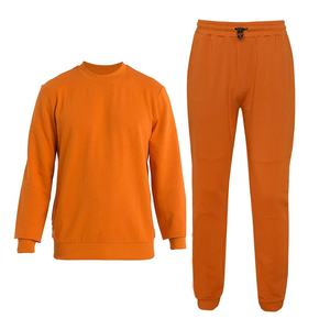 Modèle personnalisé Ensemble de survêtements de sport solides coupe régulière pour hommes, décontracté, grande taille, hiver, course à pied, entraînement, coupe-vent et respirant - Product Image 1