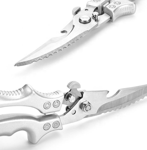 Logo personnalisé chinois utilitaire cisaillement en acier inoxydable forgé canard poisson ciseaux de cuisine robustes de haute qualité par ANAAIF - Product Image 2