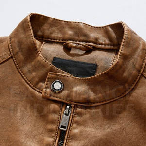 แจ็กเก็ตหนังวัวแท้สำหรับผู้ชายผลิตจากประเทศปากีสถาน - Product Image 6