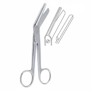 Ciseaux d'épisiotomie Stadler en acier inoxydable - Ciseaux obstétricaux chirurgicaux de qualité supérieure, certification CE pour des procédures sûres et précises - Product Image 1
