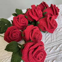 Fleurs artificielles au crochet faites à la main pour toujours cadeau à un ami parfait pour la décoration de la maison OEM fabriqué au Vietnam
