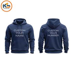 Sweat-shirts à capuche en molleton de coton uni pour homme, marque privée |   Impression personnalisée de nom/nombre/logo, écologique, respirant pour - Product Image 2