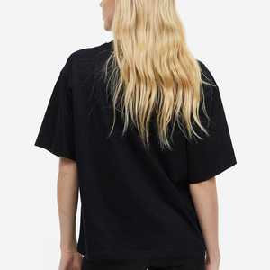Nueva llegada de alta calidad, manga corta, logotipo personalizado, cuello redondo, Color sólido, camiseta para mujer en diferentes colores - Product Image 4