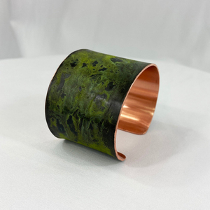 2020 mariage chinois cuivre patine texturé manchette large froissé patine libellules manchette Bracelet mouche coloré Bracelet Bracelet - Product Image 5