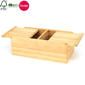Caja de madera rectangular, hecha a mano, con tapa deslizante, para electrodomésticos, hecha a mano, hecha en Vietnam - Product Image 2