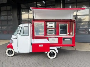 Remorque alimentaire vintage à 3 roues, carrosserie en acier motorisée, 4,8 m, résistante à la rouille, remorquable, pour usage extérieur, garantie 3 ans, essieu simple - Product Image 5